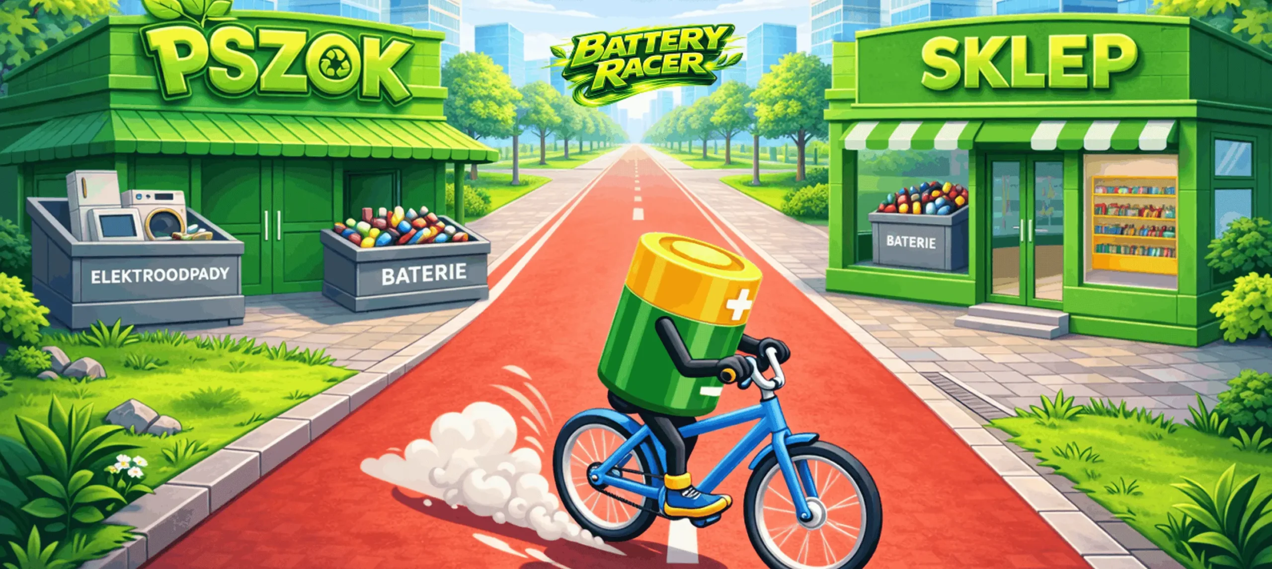 Projekt graficzny gry edukacyjnej Elektro3000 - key visual